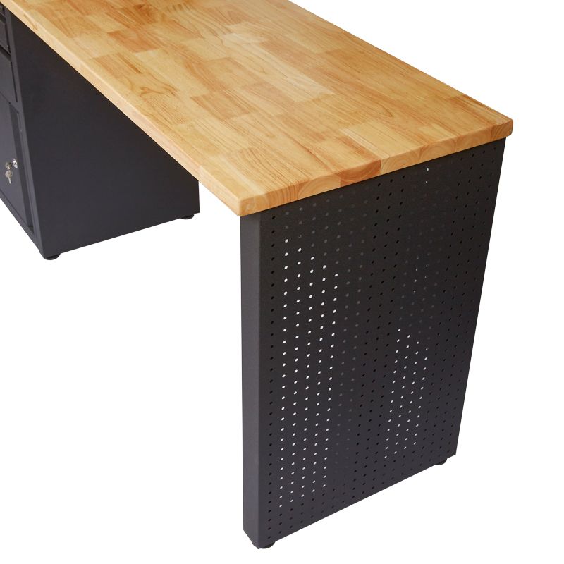 Établi d'Atelier avec Rangements Intégrés 180x82x54cm