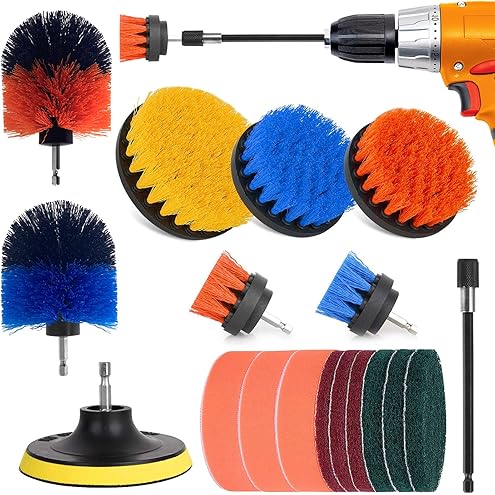 Brosse de nettoyage perceuse 6 pièces