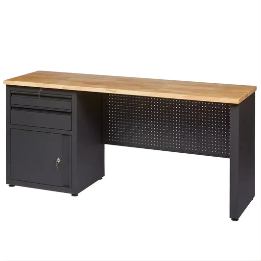 Établi d'Atelier avec Rangements Intégrés 180x82x54cm