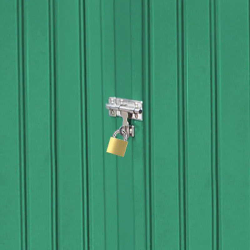 Cache Poubelle en Métal Vert - 235 x 100 x 131 cm