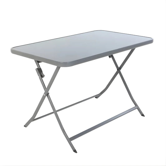 Table de Jardin Pliante - Rectangulaire - Gris